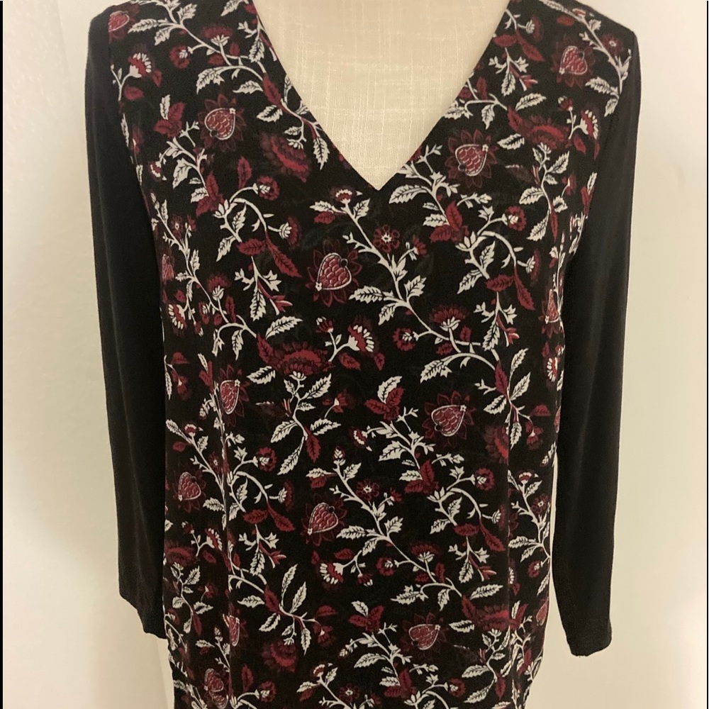 Michael Kors multilayer Floral Blouse Size Small
